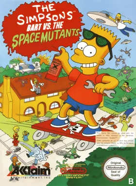 Simpsons, The - Bart vs. the Space Mutants (Europe) box cover front